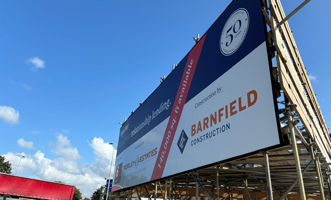 Image of a hoarding sign.